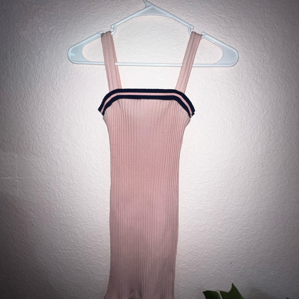 Urban outfitters bodycon dress navy pink y2k